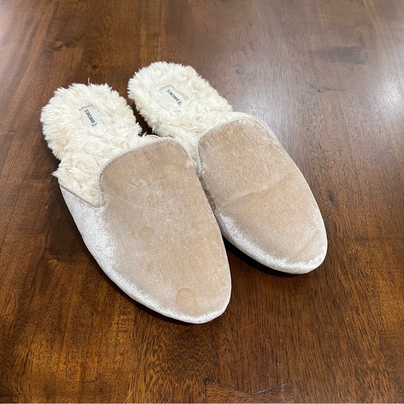 Birdies The Phoebe Cream Faux Fur Slip On Slide Mule Size 8.5 - Picture 2 of 11